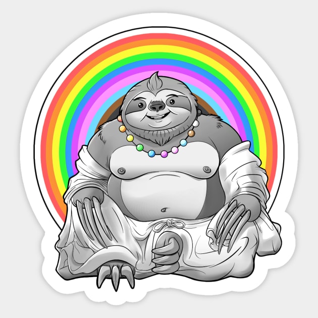 Pride Sloth Sticker by NerdSloth